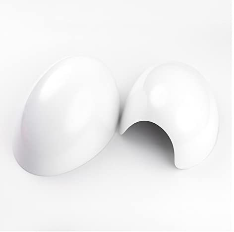 SORTZ 2pcs Rearview Side Wing Mirror Sticker Cover Caps Union Jack Car Styling Accessories Compatible with Mini Cooper R50 R52 R53 (Color : White, Size : Right Hand Drive)