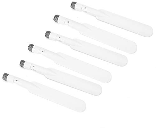 Cuifati 6-teilige WiFi-Antenne 2.4G / 5G Dualband 5DBI RP-SMA-WLAN-Router, Geeignet für die Meisten GSM/GPRS-Geräte Leicht und Tragbar Kann überall Eingesetzt Werden