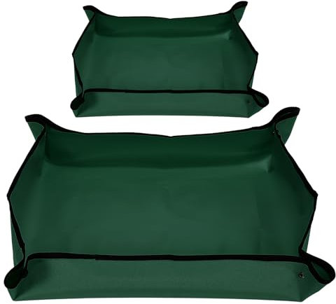 PATIKIL Repotting Mat, 2 Pack Waterproof Plant Repotting Mat Succulent Potting Mat Square Foldable Garden Soil Tray