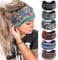 Mode-Stirnbänder für Frauen Haare Kopftücher Haarband Turban Blume Baumwolle Stirnbänder Breite Yoga Sport Stirnband Head Wrap (P6WBoWen)