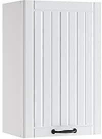 Vicco Badschrank Fame-Line, Badezimmermöbel, Weiß Landhaus/Weiß, 45 x 72 cm