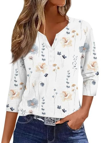 Bluse Damen Damen Hemdbluse Bluse Rosa Damen Bluse Lang Damen Chiffonbluse Damen Pailletten Oberteil Barbara Mode Osterangebote Festliches Outfit Damen Kleidung für Frauen Weiß L