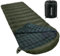Poepore Schlafsack Outdoor Winter für Erwachsene Extra Breit 4 Jahreszeiten XXL Schlafsäcke Warmer Baumwolle Flanell Deckenschlafsack beim Camping Wandern Abenteuern 230 * 100CM Olive