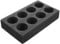 KDAMGOQE Drink Holder Drink Holder Foam 8 Hole Anti-Collision Reinforced Cup Holder Portable ReusableDrink Caddy Drink Delivery Carrier for Party Takeout Campervan Camping