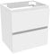 Acezanble Meuble sous-Vasque 50 cm, 2 Tiroirs À Fermeture Progressive, Meuble Suspendu Blanc