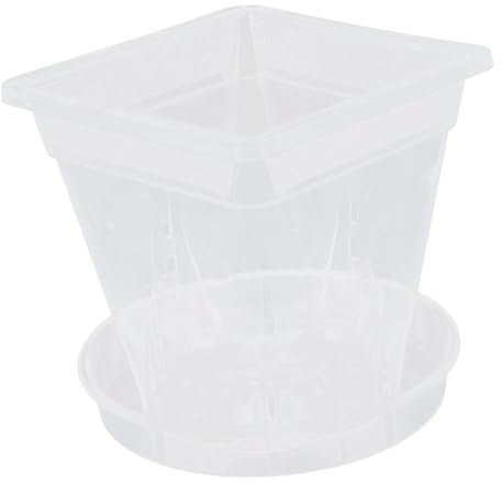 OFFSCH Set Di 5 Vasi Per Orchidee Con Vassoi Per Vasi Decorativi Per Piantare Orchidee E