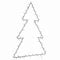 vidaXL Weihnachtsbeleuchtung Weihnachtsbaum-Silhouette 115 LEDs, Lichterkette, Weihnachtslichterkette, hängende Weihnachtsdekoration, LED-Lichterkette