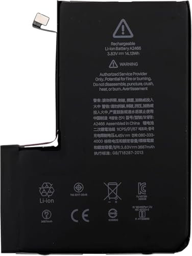 Duotipa 3687 mAh Replacement Battery A2466 Compatible with iPhone Series 12 Pro Max A2411, A2342 Battery with Repair Tool Kit