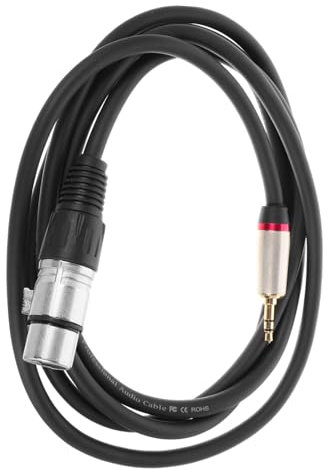Vaguelly Mini-xlr-buchse Trs-stecker Mini-xlr-kopfhöreradapter Für Stereo-audio Symmetrischer Adapter Tragbar Und Langlebig Aus Legierungsmaterialien