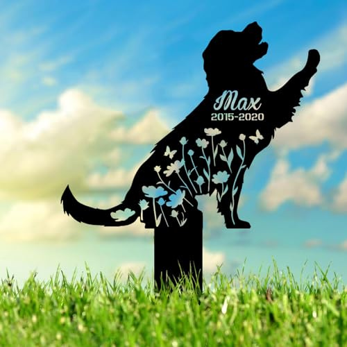 CCZUIML Marqueurs Funéraires pour Animaux de Compagnie pour Chiens et Chats, Marqueurs Funéraires pour Chiens en Extérieur,Souvenir de Cimetière, Pile Funéraire pour Animaux de Compagnie