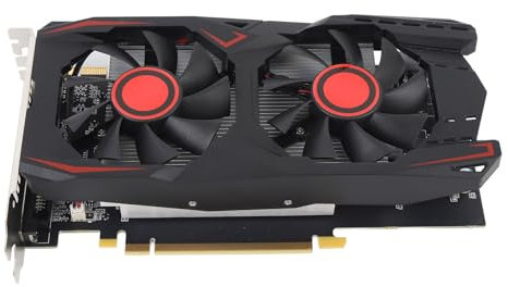 Tarjeta de Gráficos GPU, 6GB GDDR5 Tarjeta de Gráficos de Ventilador Doble de 192 bits para Juegos, Las Tarjetas de Gráficos por Computadora Admiten DVI VGA HD Interfaz Multimedia