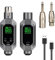 Portable Wireless XLR Microphone Transmitter Receiver - 2.4GHz Plug-on Digital Microphone System with Low Latency, 262ft Range - Rechargeable Mic Adapter for Dynamic Condenser Audio Mixer Live Studio