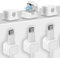 6 Pack Cord Organizer Holder，Magnetic Desk Cable Clips Management，Adjustable Cable Organiser，Suitable for desktop, nightstand, office, charging cable, HDMI, USB, audio cable, kitchen, home，White