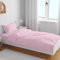 VELAFEE Bedding Pink Single Duvet Cover Set for Girls with 1x Fitted Bedsheet 1x Pillowcase - Made of Cotton & Polyester – Soft Breathable Bedding Single Set Duvet Cover Single Bed – Pink