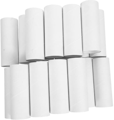 Craft Tubes 30pcs White Paper Cylinders for DIY Art | Cardboard Tubes for Craft, Classroom Craft Materials, Art Craft Tubes for Kids and Adults
