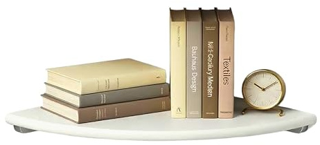 Relaxdays Eckregal, HxBxT: 3 x 40 x 40 cm, Walnussholz, Wohnzimmer, Deko, Traglast: 5 kg, Bücherregal hängend, weiß