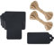 G2PLUS 100 Stück Kraftpapier Anhänger,Geschenkanhänger,Etiketten aus Kraftpapier 7x4CM Anhänger Papier Kraftpapier Etiketten Tags Schwarz für Valentinstag Hochzeit Geschenke