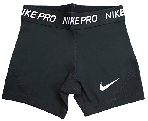Nike Mädchen Pro Shorts, Black/White, L