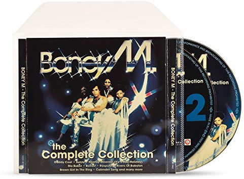 3L 10298 Double CD Sleeves with Separate Compartments and Flap to Store 2 Discs and 2 Covers 50 Pieces