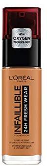 L'Oréal Paris Infaillible 24H Fresh Wear Make-up in Nr. 330 Hazelnut hohe Deckkraft langanhaltend