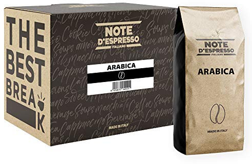 Note d'Espresso - Arabica - Café en Grains - 2 x 1000 g