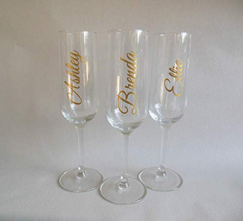 DIY Name Decals for Wine Glasses, Champagne Flutes, Water Bottles, Glassware, Gifts