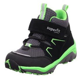 Superfit Jungen Sport5 Sneaker, SCHWARZ/GRÜN 0000, 30 EU