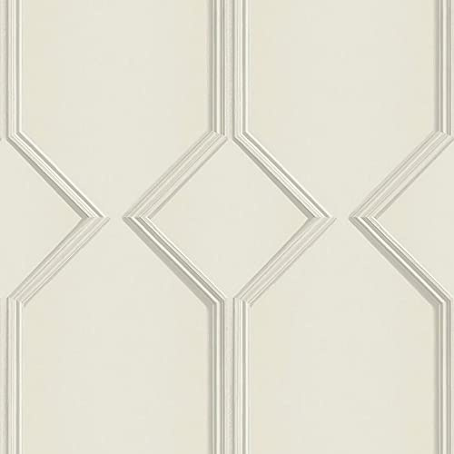 Belgravia Decor Alessia Panel Vinyl Wallpaper Cream Belgravia 217