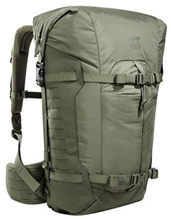 Tasmanian Tiger TT Sentinel 28 Leichter, taktischer Einsatz-Rucksack, Wander-Rucksack mit Roll-Top, LC Molle und Molle-Klett, 28 Liter Volumen Olive