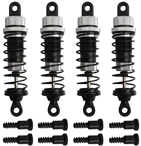 GDOOL Aluminum Oil Filled Shock Absorber PX9200-18 for 1:10 RC Trucks, 4 PCS, Modern Style, Rear Position, RC Car Shock Absorber