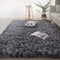 Jyswx Shaggy Teppich für Wohnzimmer – Moderne Langflor Teppiche Schlafzimmer Waschbar – Hochflor Flauschig Teppich für Wohnzimmer, Schlafzimmer, Schlafsaal, Farbe: Tiedye Dunkelgrau, Größe:50x160 cm