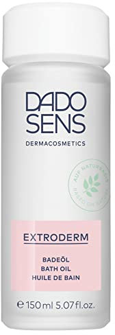 DADO SENS EXTRODERM BADEÖL 150ml - Ideal bei Neurodermitis & Psoriasis, Beruhigendes Badeöl für trockene, gereizte und sensible Haut, Für Kleinkinder geeignet, Pflegt sanft, Wirkt rückfettend, Vegan