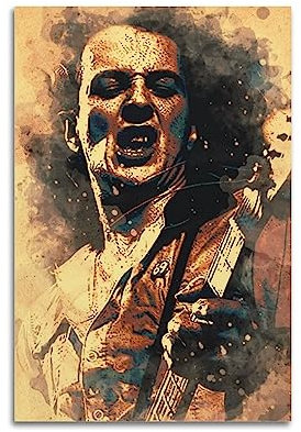 The Clash Joe Strummer Poster, dekoratives Gemälde, Leinwand, Wandposter und Kunstdruck, modernes Familienschlafzimmer-Dekor-Poster, 30 x 45 cm