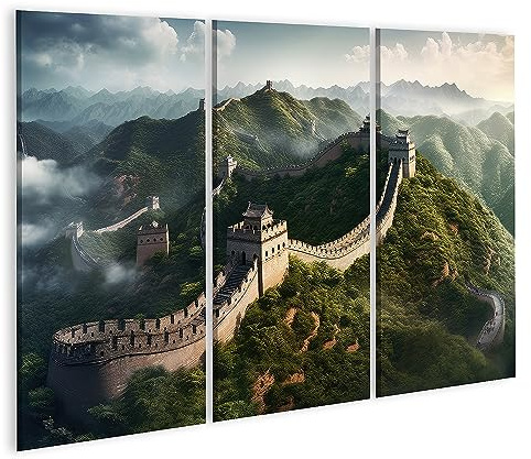 islandburner Bild auf Leinwand Chinesische Mauer China Reisefotografie Bilder Wandbilder Poster JDDG-3P
