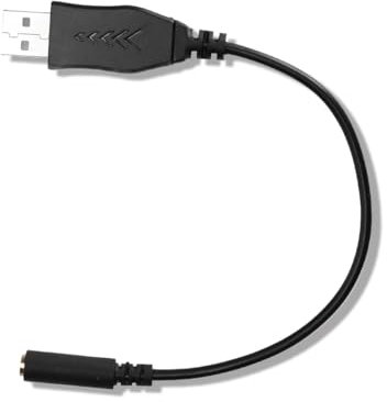 WOOXGEHM Adattatore da USB a Jack da 3, 5 MM, Adattatore AUX per Cuffie con Supporto per Microfono USB TRRS a 4 Pin, Microfono Incorporato e Connettore di Uscita Audio per PC PS4 PS5 Desktop Laptops