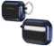 Trendy ABS Hard-shell ARMOUR Case Apple Air Pods Pro Gen 2 - Classy, Elegant, 360° Protection, Shockproof, Carabiner Clip, Flush Fit, Tough ABS, Wireless Charging (Blue)