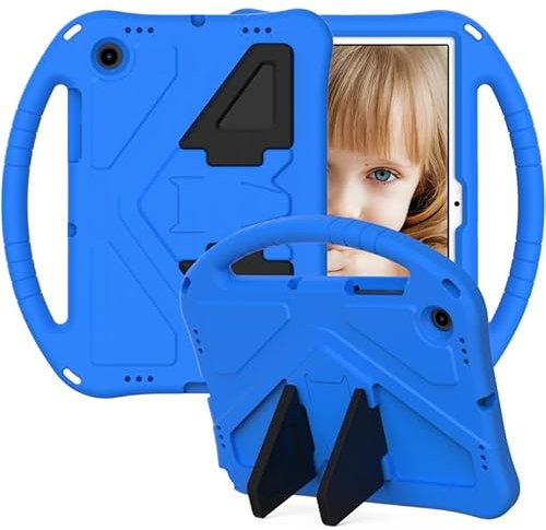 Funda infantil para tablet Lenovo Tab K10 PRO TB-223FC, apta para niños, asa con soporte, funda protectora ligera de EVA, color azul