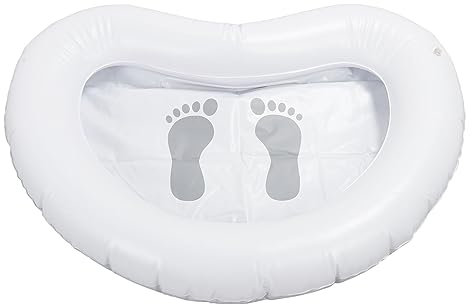 Aufblasbares Pool-Fußbad, Faltbares Becken für den Einstieg in den Pool, Zum Einweichen und Waschen der Füße, Multifunktional und Tragbar, Großes Fassungsvermögen, Einfaches