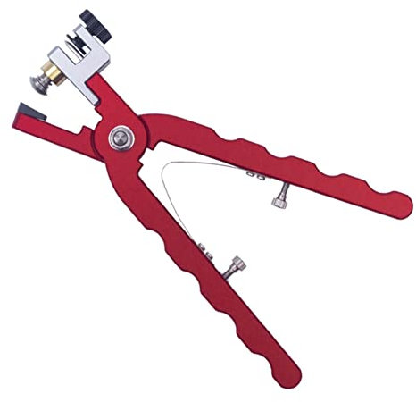 Myingaou Leather Watch Bracelet Cutting Plier for Straps to Fix Catches Spring Bar Hand Tool Pliers Red Straight