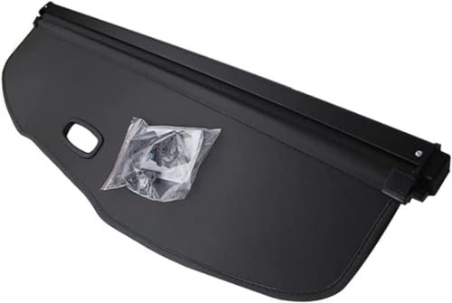 FUNSIE Auto Laderaumabdeckung FüR VW Golf 6 MK6 2008-2013, Kofferraum Abdeckung Rollo Einziehbar Kofferraumabdeckung Hutablage Cargo Cover,A-Black