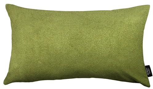 McAlister Textiles Matter Samt Knife Edge | Sofakissen mit Füllung in Farngrün | 50 x 30cm | erhältlich in 25 Farben | griffester Samt | pralles Samtkissen