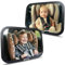Onco 360° Baby Autospiegel (2er-Pack) - 100% Bruchsicher & Rutschfest, 2024 & 2023 Preisgekrönt, Spiegel Auto Baby Rückbank, Doppelpack (17,5 x 24,5 cm)