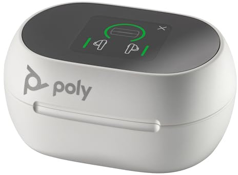 Poly Touchscreen Charging Case White Voyager Free 60+ UC (USB-A)