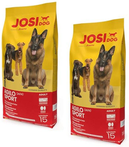 2 x 15 kg Josera JosiDog Agilo Sport Sparpaket Trockenfutter für Hunde