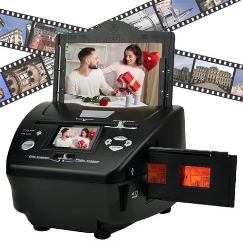 Film- und Diascanner, digitaler Filmkonverter, 8,1 Megapixel Foto- und Filmscanner, 135 Negativscanner, Fotoscanner-Ansichten auf Ihrem Computer oder USB