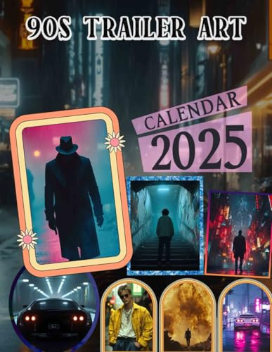 90s Trailer Art Calendar 2025