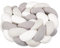 babybay Baby Kuschelschlange (Made in EU) - Kuschelschnecke in vielen Farben und Größen, Nackenrolle, Kopfschutz für Wickeltisch (Ivory/beige/Creme, 180cm)
