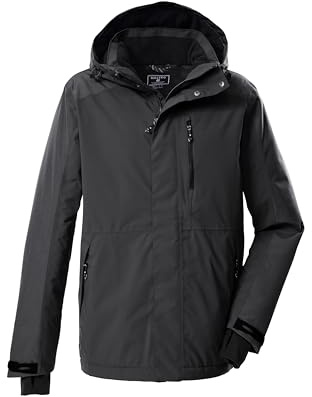 Killtec KOW 89 MN JCKT 43325-000 Men's Outdoor Jacket/Functional Jacket with Removable Hood Dark Steel 4XL