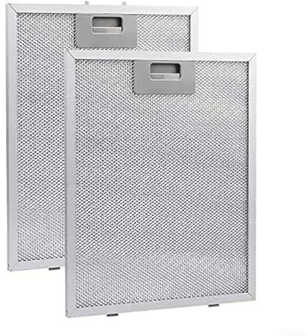 Filtros plateados para campana extractora, 280 x 350 x 9 mm, filtro de ventilación de malla metálica, 5 capas de filtración de grasa aluminizada
