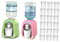 Abaodam Ensemble De Distributeur Deau pour Jouets De Cuisine Imitant Une Mini Maison Décorative Jeu Deau pour Garçons Et Filles